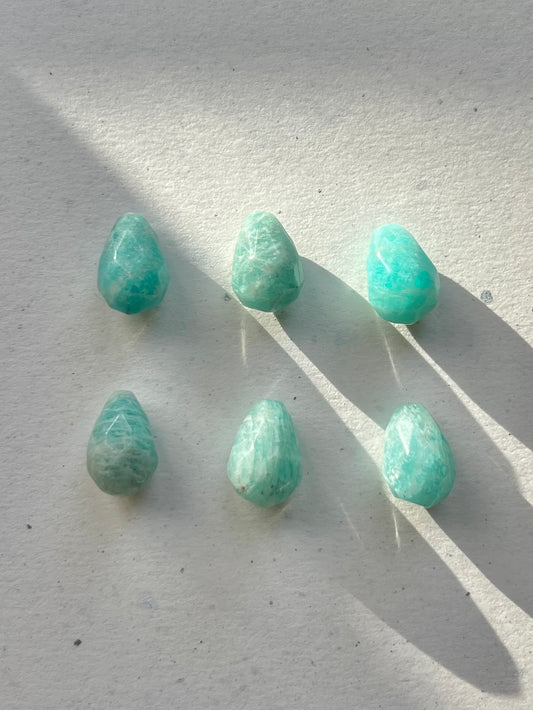 Add-on pendant for earrings ︱ Faceted gemstones (pair)