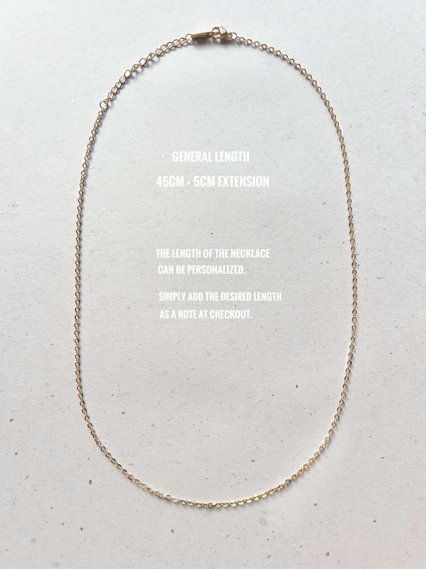 Add-on base | Finished link chain stainless steel gold plating