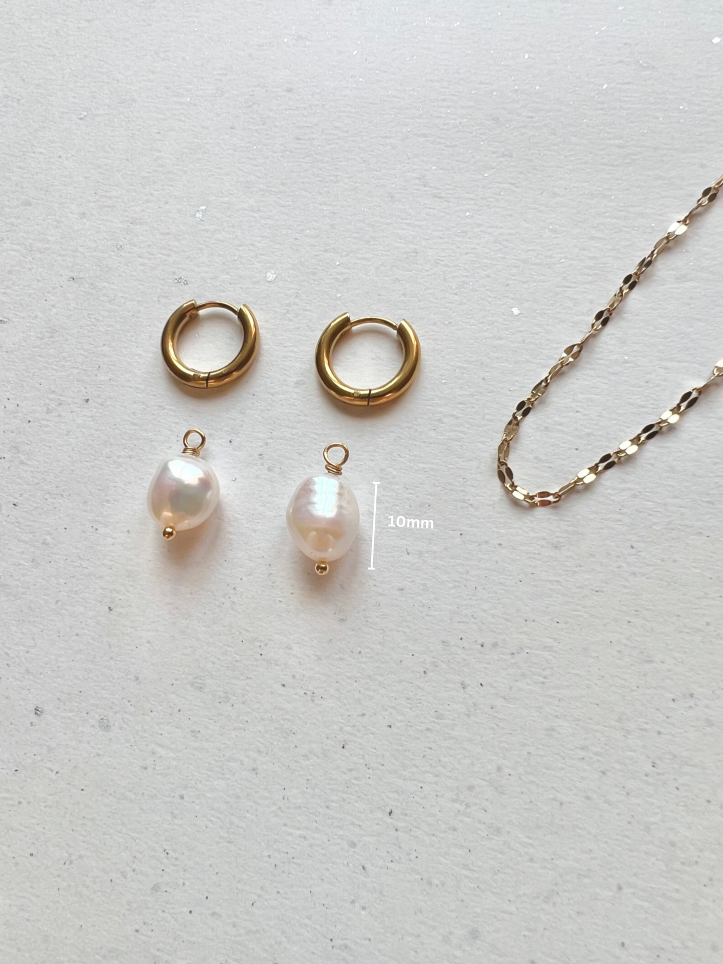 Add-on pendant baroque pearl 10mm