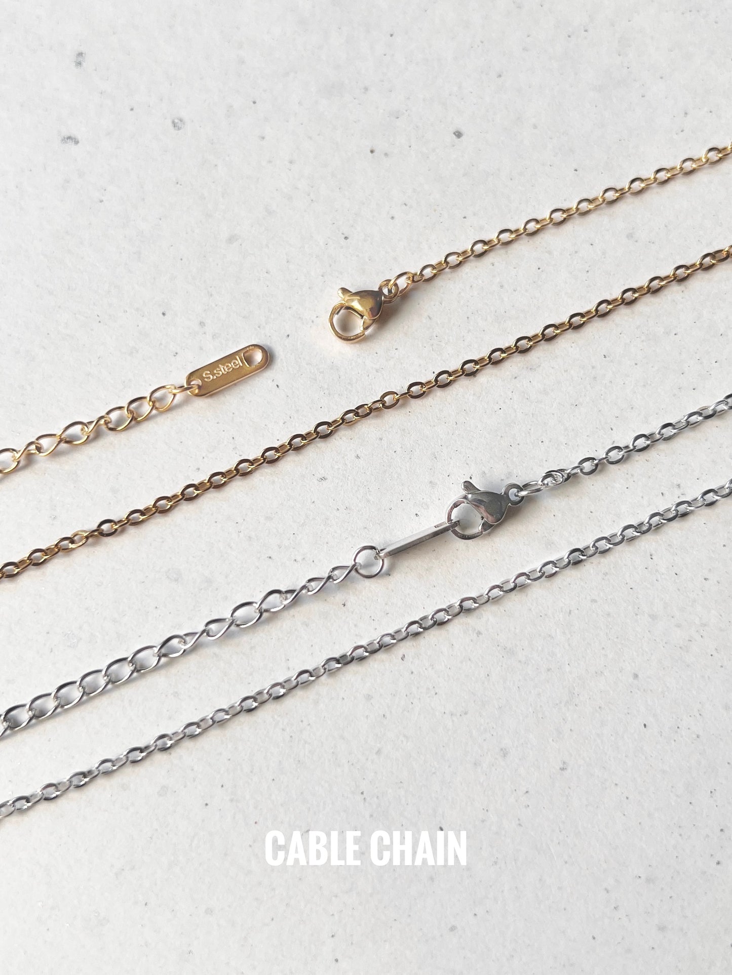 Add-on base | Finished link chain stainless steel