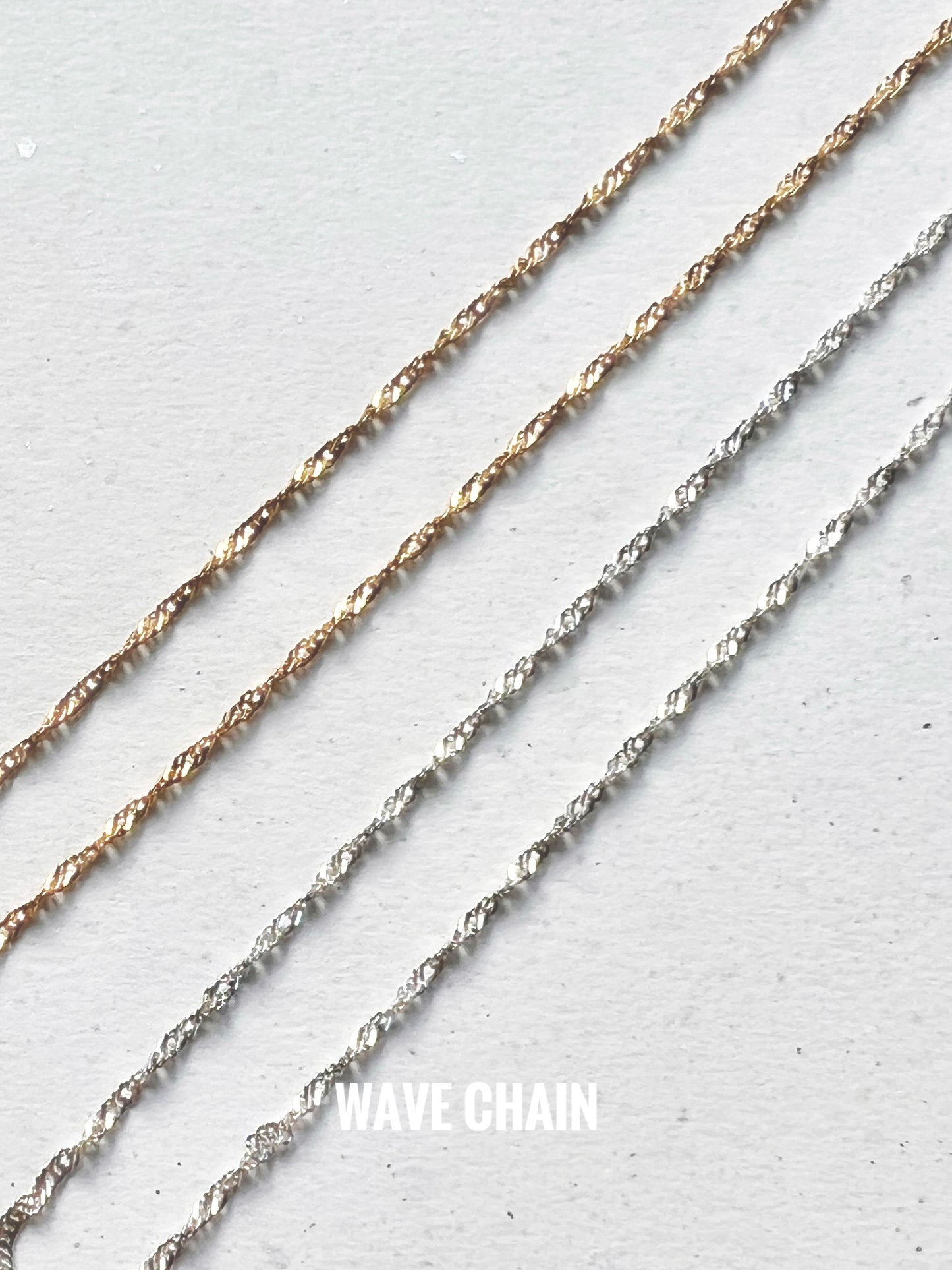 Add-on base | Finished link chain stainless steel gold plating