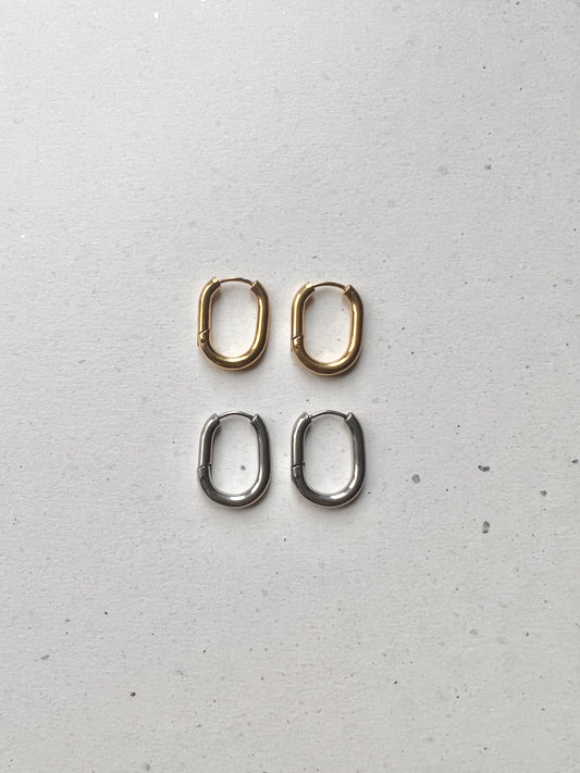 Add-on base hoops | Earrings "Oval"