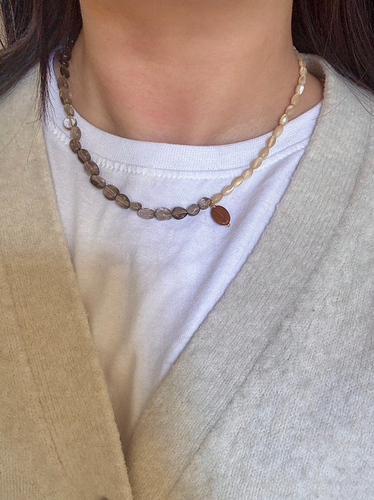 Necklace „Café Crème“