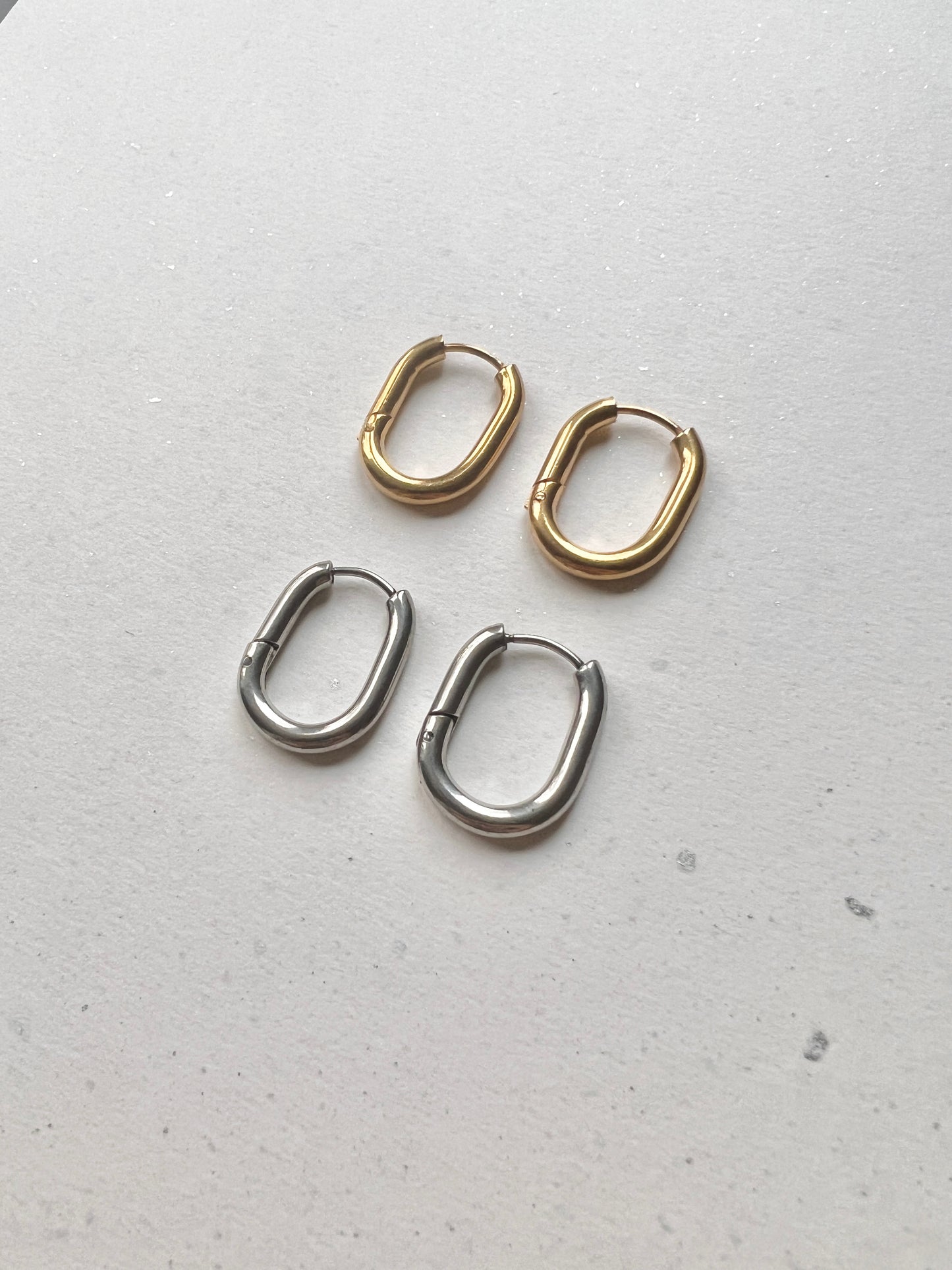 Add-on base hoops | Earrings "Oval"