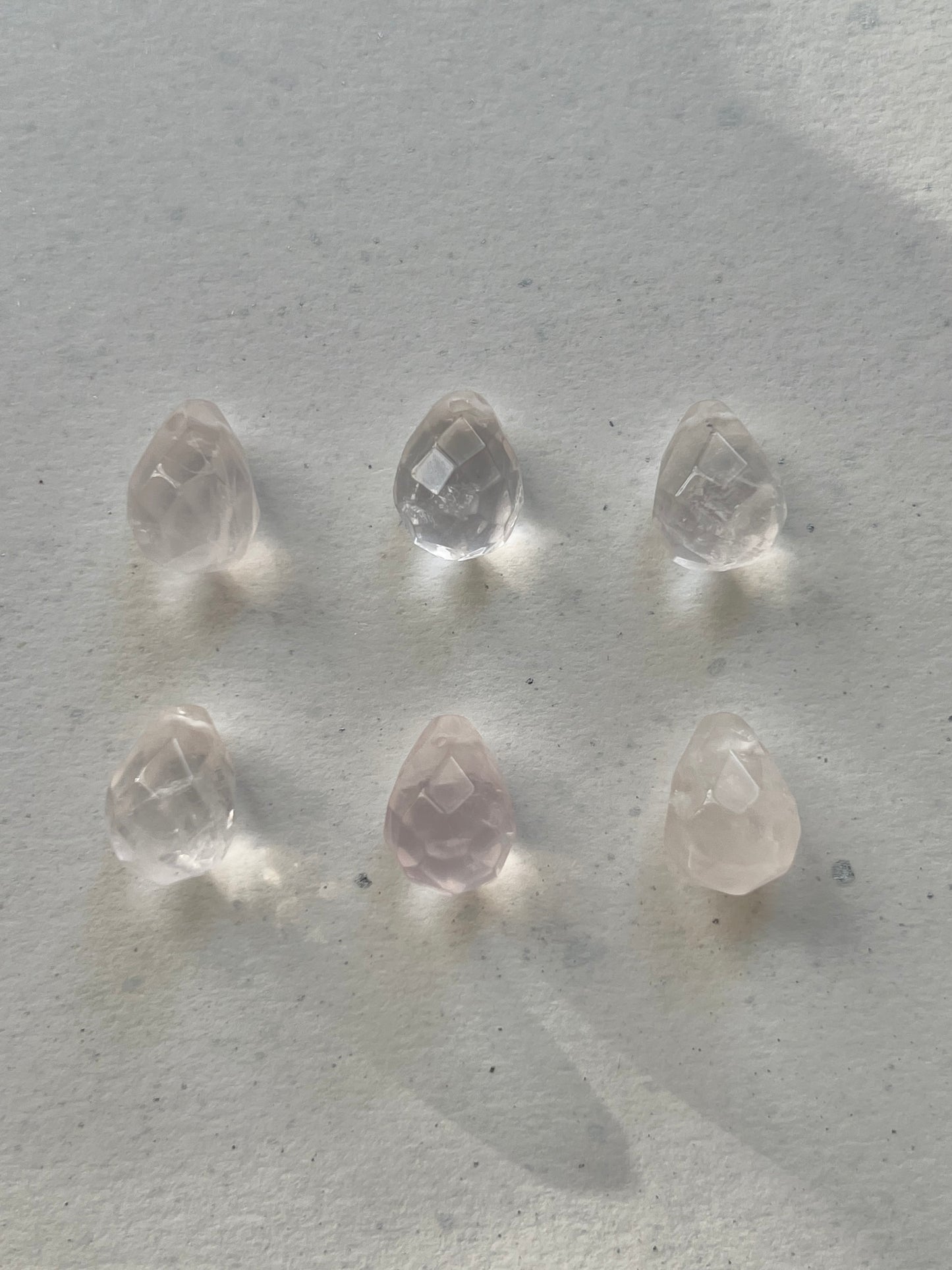 Add-on pendant for earrings ︱ Faceted gemstones (pair)