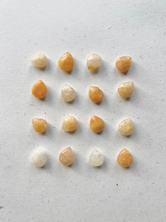 Add-on pendant for earrings ︱ Minimalist gemstones (pair)