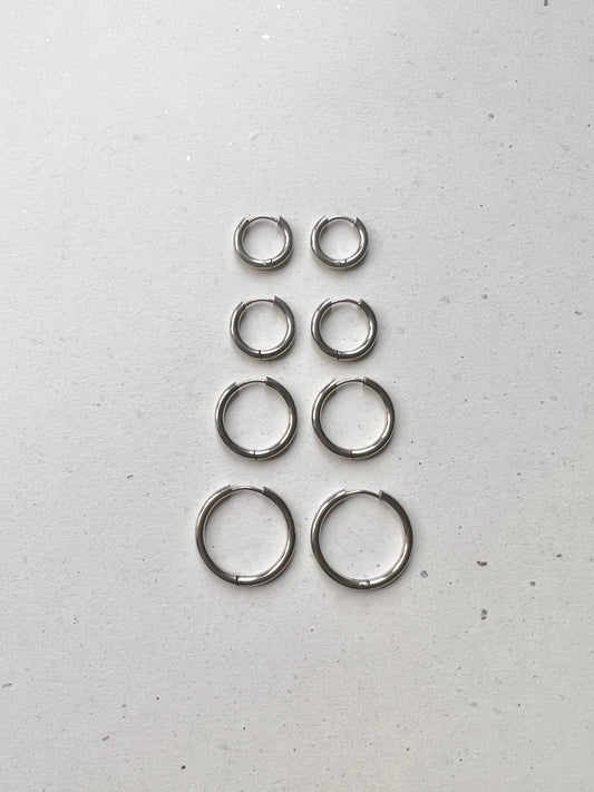 Add-on base hoops | Earrings "Round"