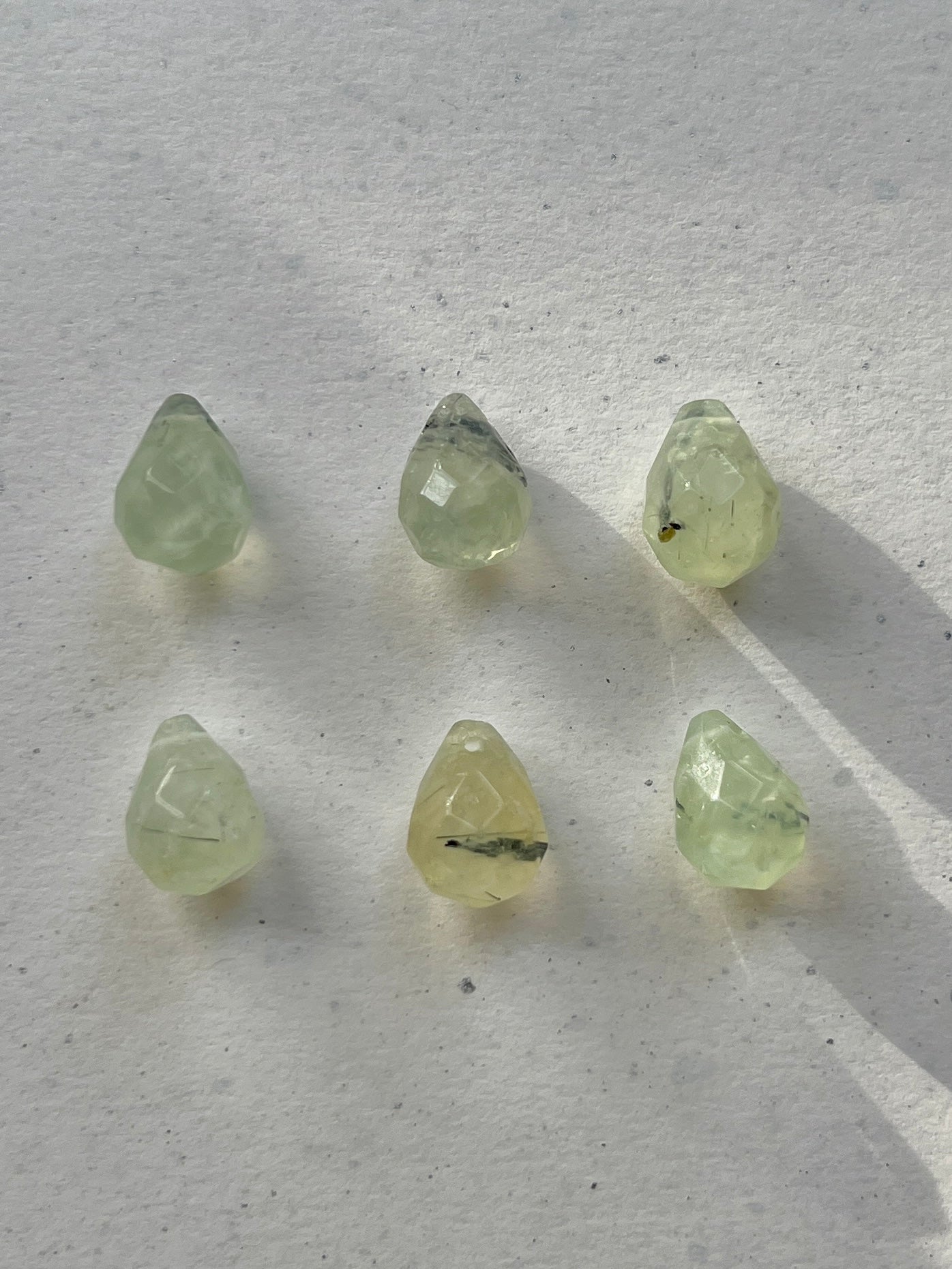 Add-on pendant for earrings ︱ Faceted gemstones (pair)