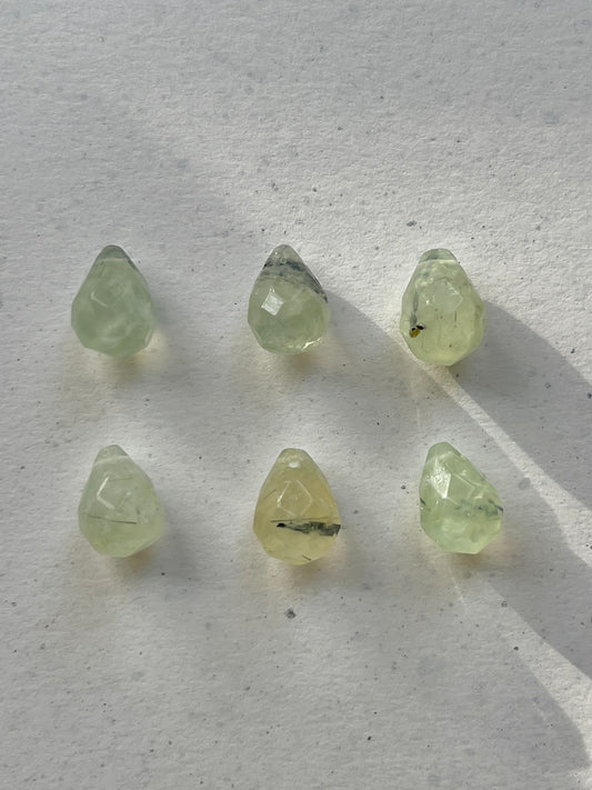 Add-on pendant for earrings ︱ Faceted gemstones (pair)