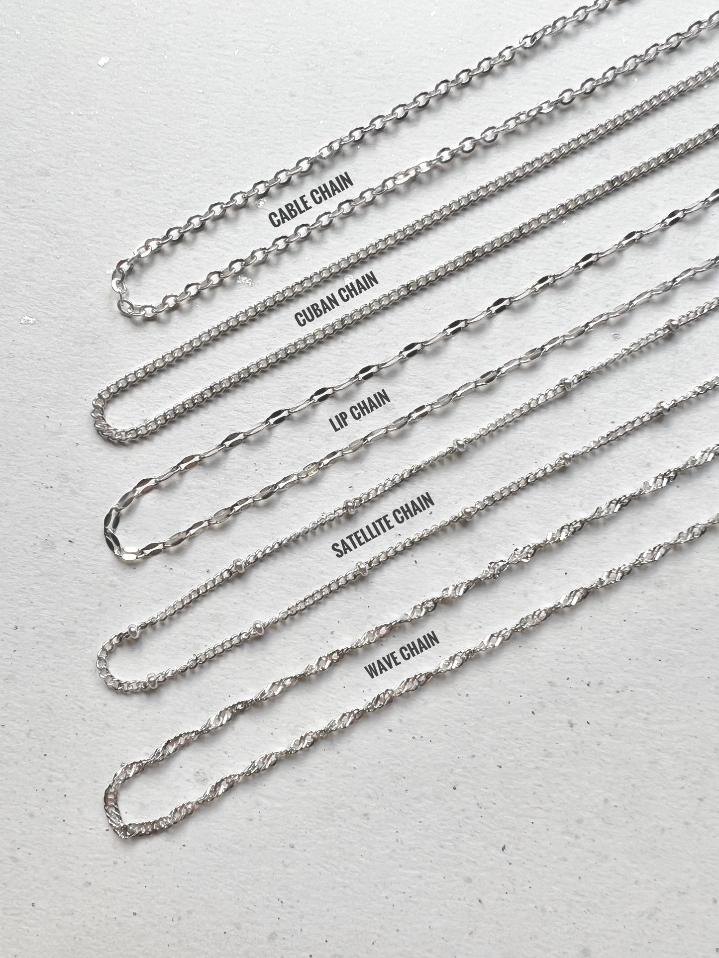 Add-on base | Finished link chain stainless steel