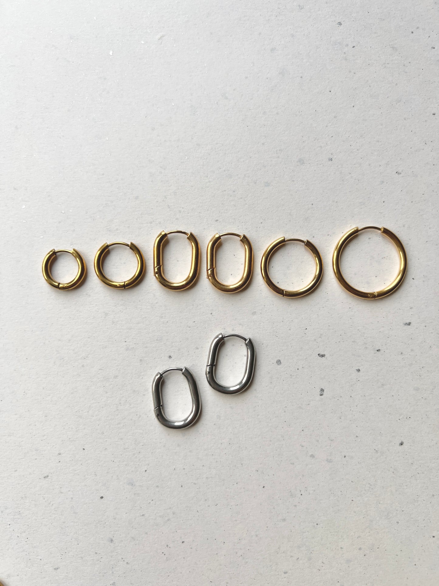 Add-on base hoops | Earrings "Oval"