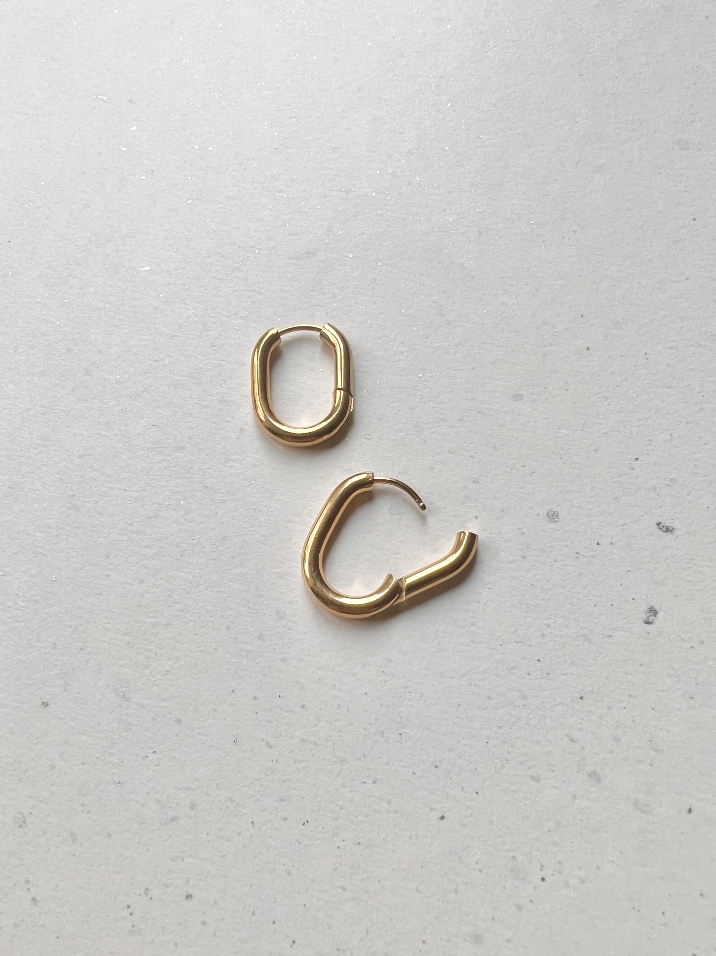 Add-on base hoops | Earrings "Oval"
