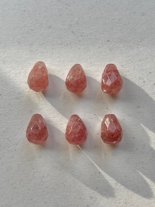 Add-on pendant for earrings ︱ Faceted gemstones (pair)