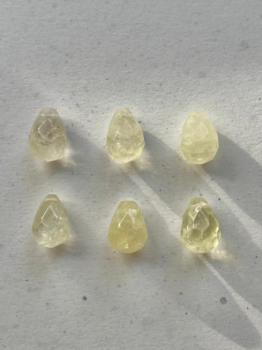 Add-on pendant for earrings ︱ Faceted gemstones (pair)