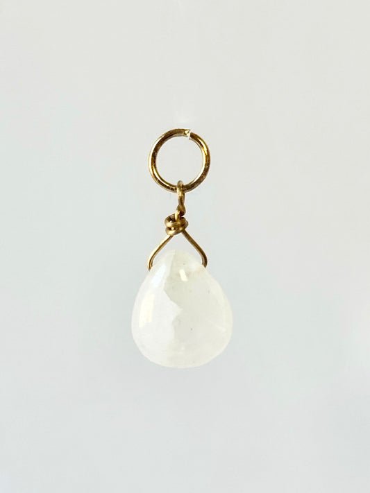 Add-on pendant for earrings ︱ Minimalist gemstones (pair)