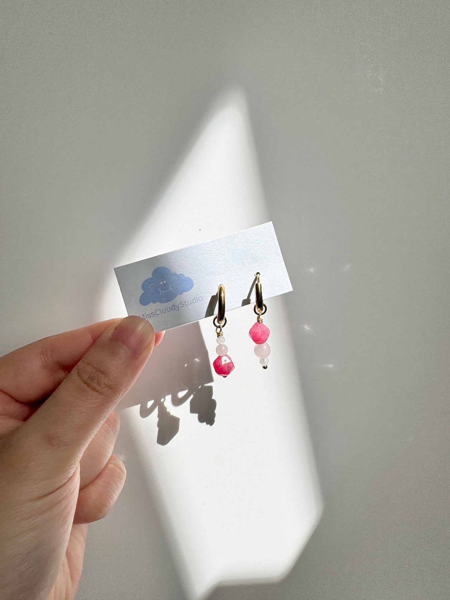 Add-on pendant ︱Pink (pair)