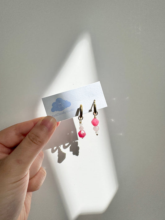 Add-on pendant ︱Pink (pair)