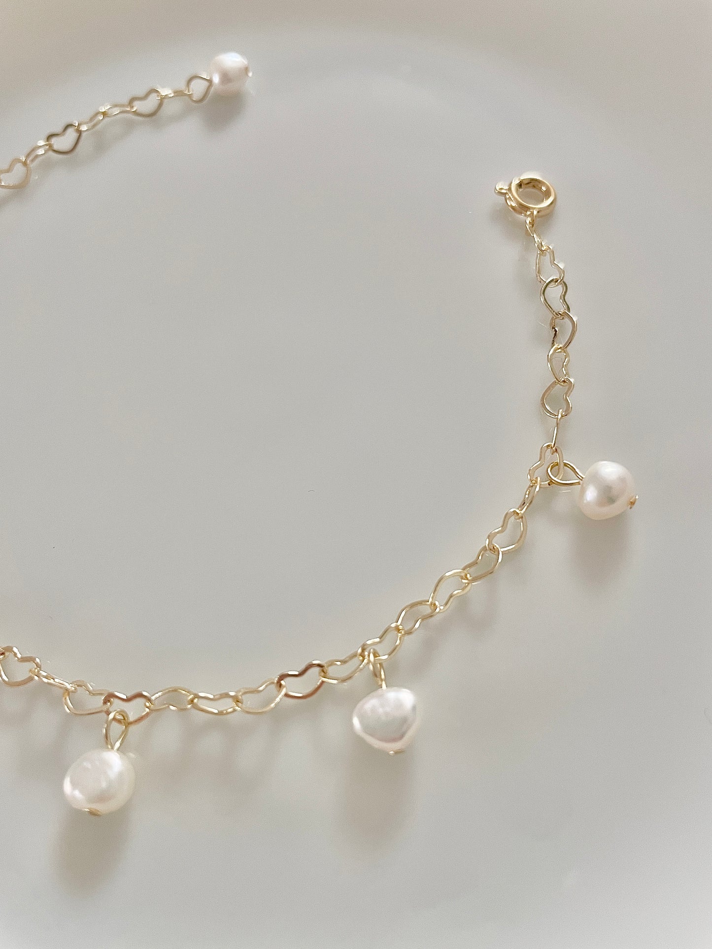 Bracelet/Choker ''Follow your heart'' - Thin chain with heart motif