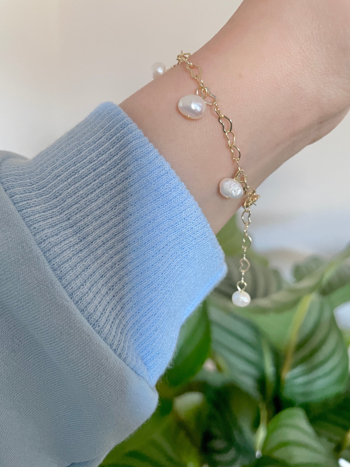 Bracelet/Choker ''Follow your heart'' - Thin chain with heart motif