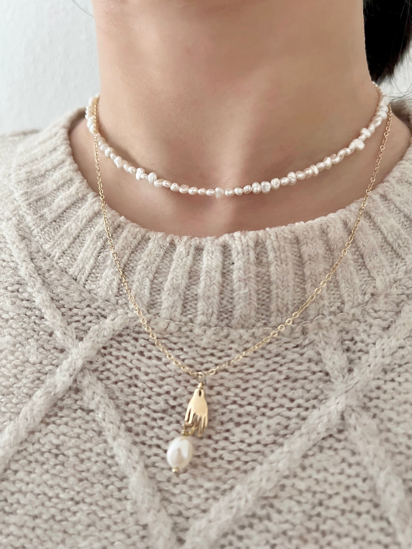 Bracelet “Stone Mini” - freshwater pearl bracelet 3-4 mm