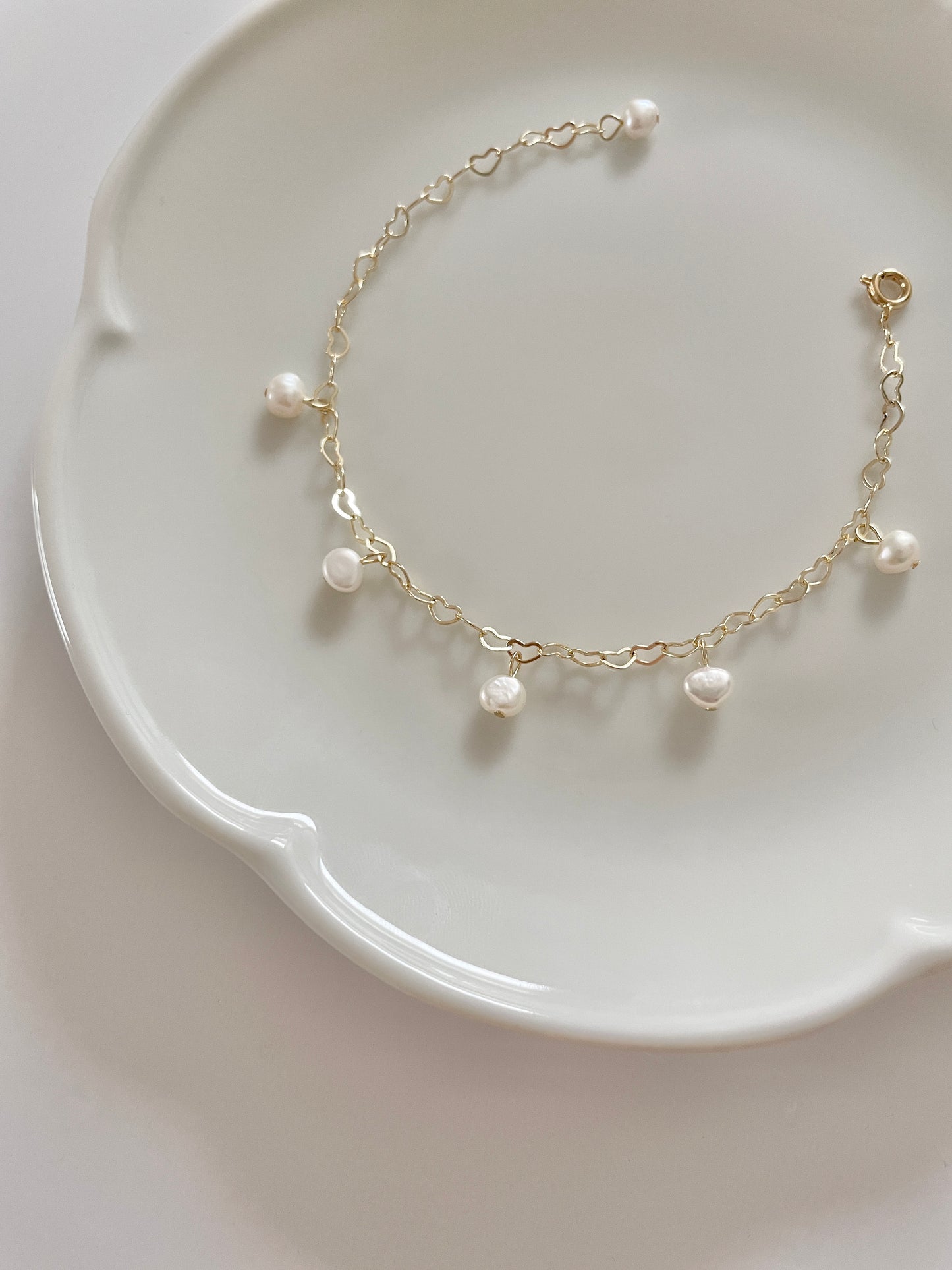 Bracelet/Choker ''Follow your heart'' - Thin chain with heart motif