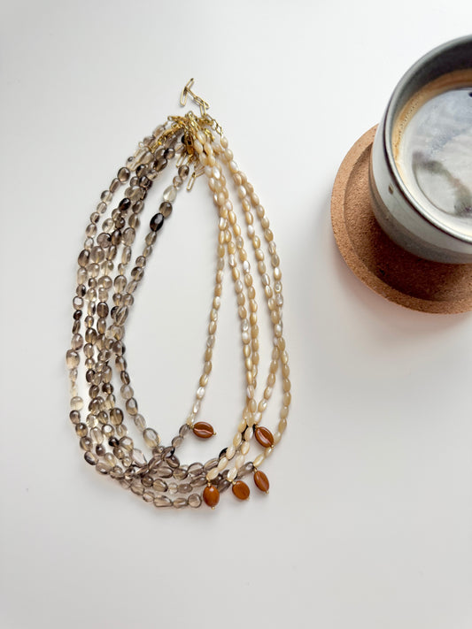 Necklace „Café Crème“