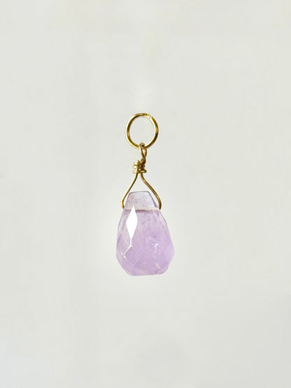 Add-on pendant for earrings ︱ Faceted gemstones (pair)