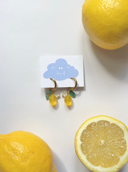 FUNKY FRUITS l Lemon earrings