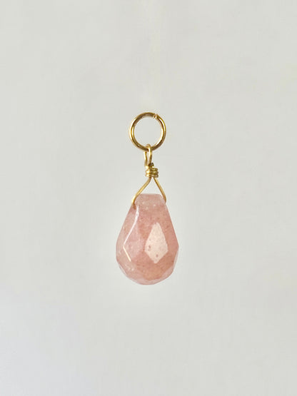 Add-on pendant for earrings ︱ Faceted gemstones (pair)