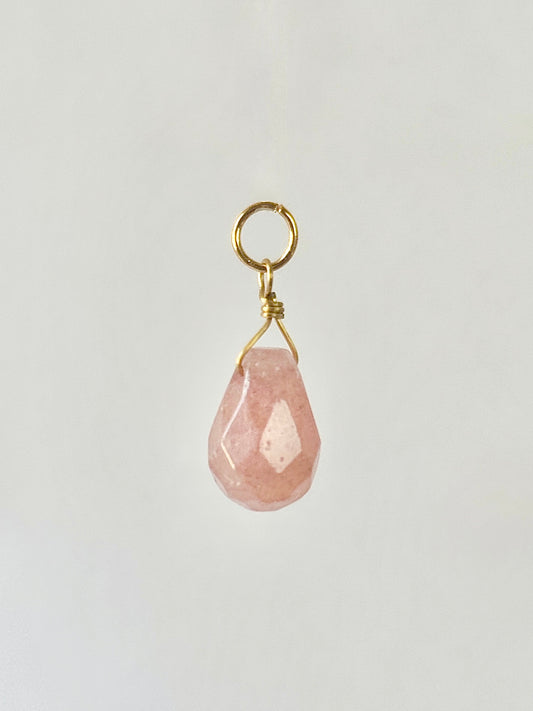 Add-on pendant for earrings ︱ Faceted gemstones (pair)