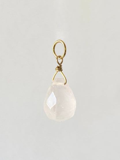 Add-on pendant for earrings ︱ Faceted gemstones (pair)