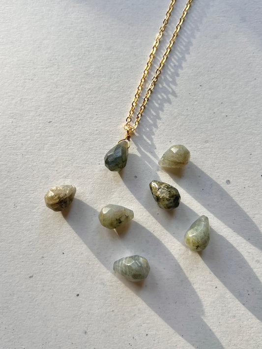 Labradorite ︱ Faceted Gemstone Necklace