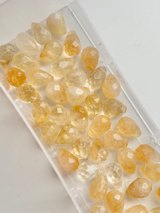 Add-on pendant for earrings ︱ Faceted gemstones (pair)