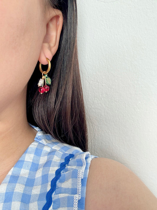 FUNKY FRUITS l Cherry earrings