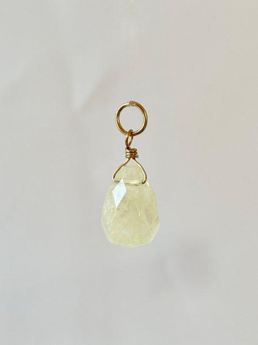 Add-on pendant for earrings ︱ Faceted gemstones (pair)