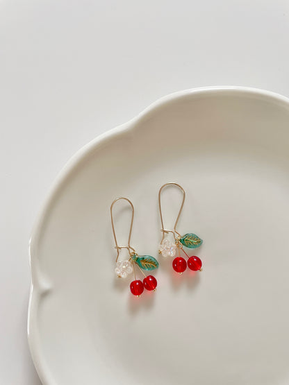 FUNKY FRUITS l Cherry earrings